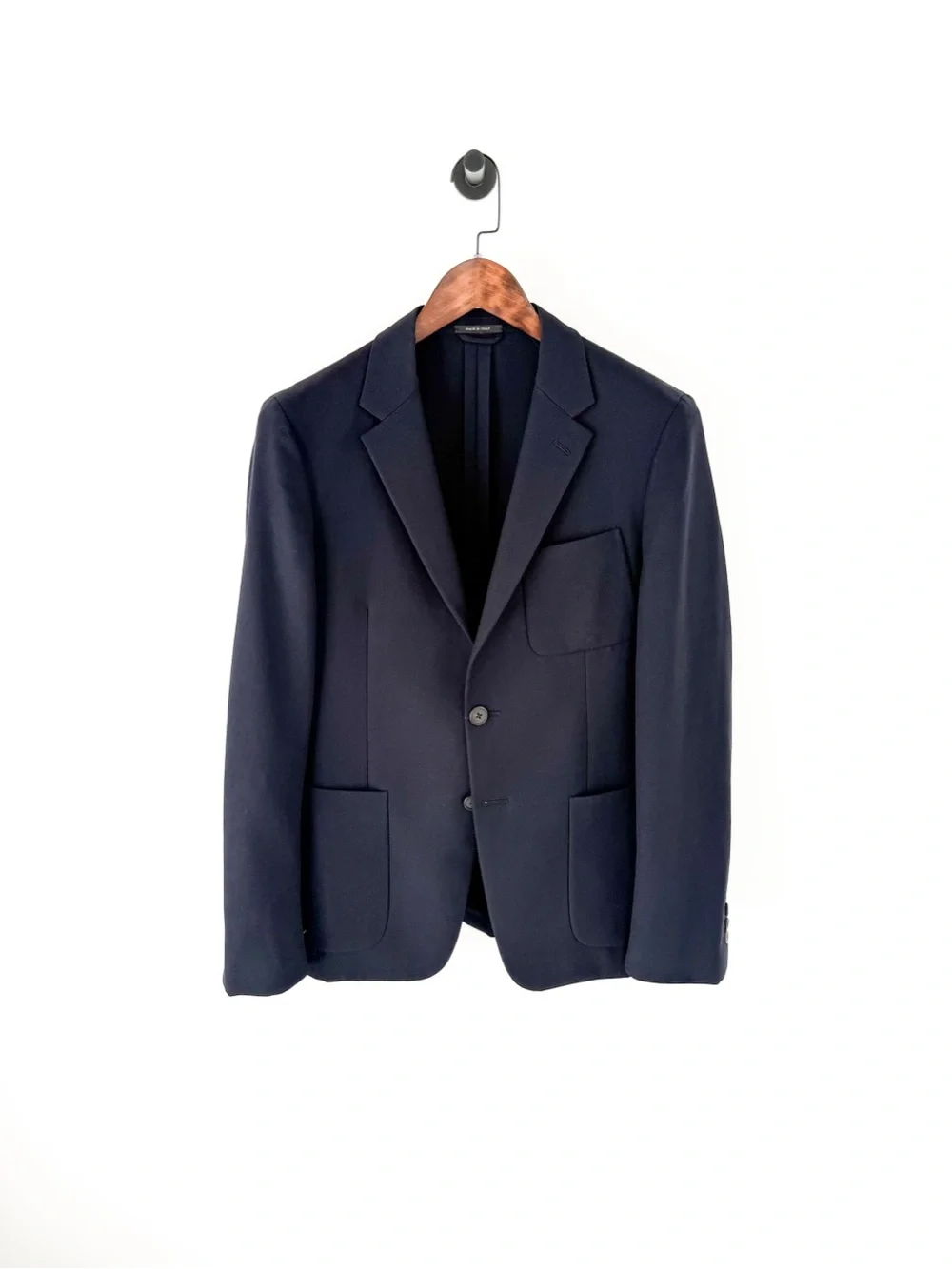 Prada Gabardine Navy Single-Breasted Sport Coat Me's Blazer Italian 38R